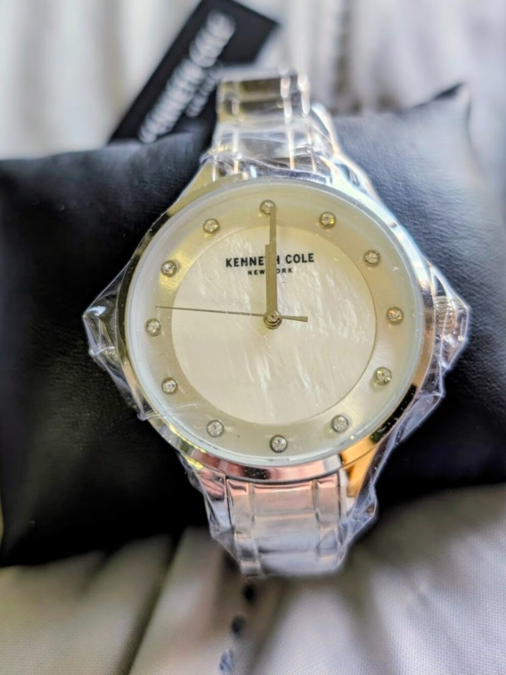 Kenneth Cole New York Women's 36mm Silver-Tone Mother of Pearl Watch - NEW